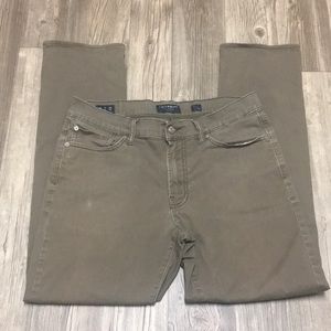 Mens Lucky Brand brown pants Size 33 W 32 L